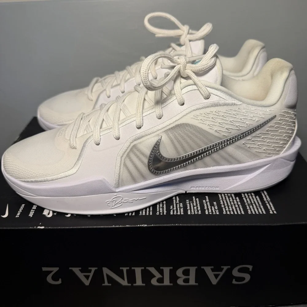 Nike Sabrina 2 White Noise Basketball FQ2174-101 Women's Size 10.5